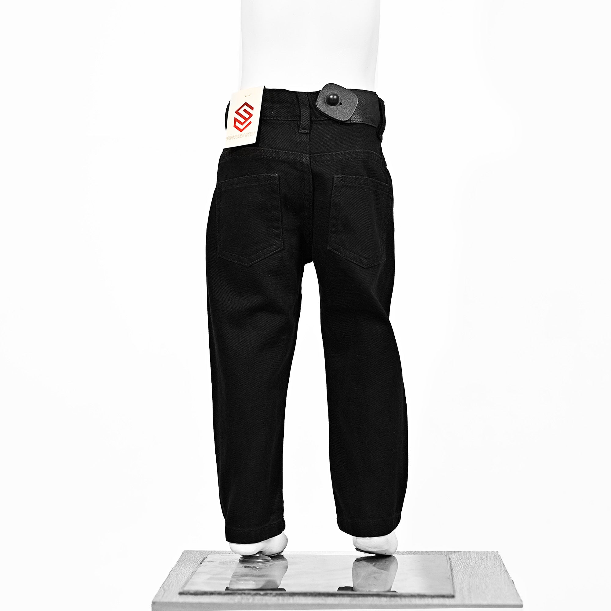 Classic Black Straight Fit Denim Jeans