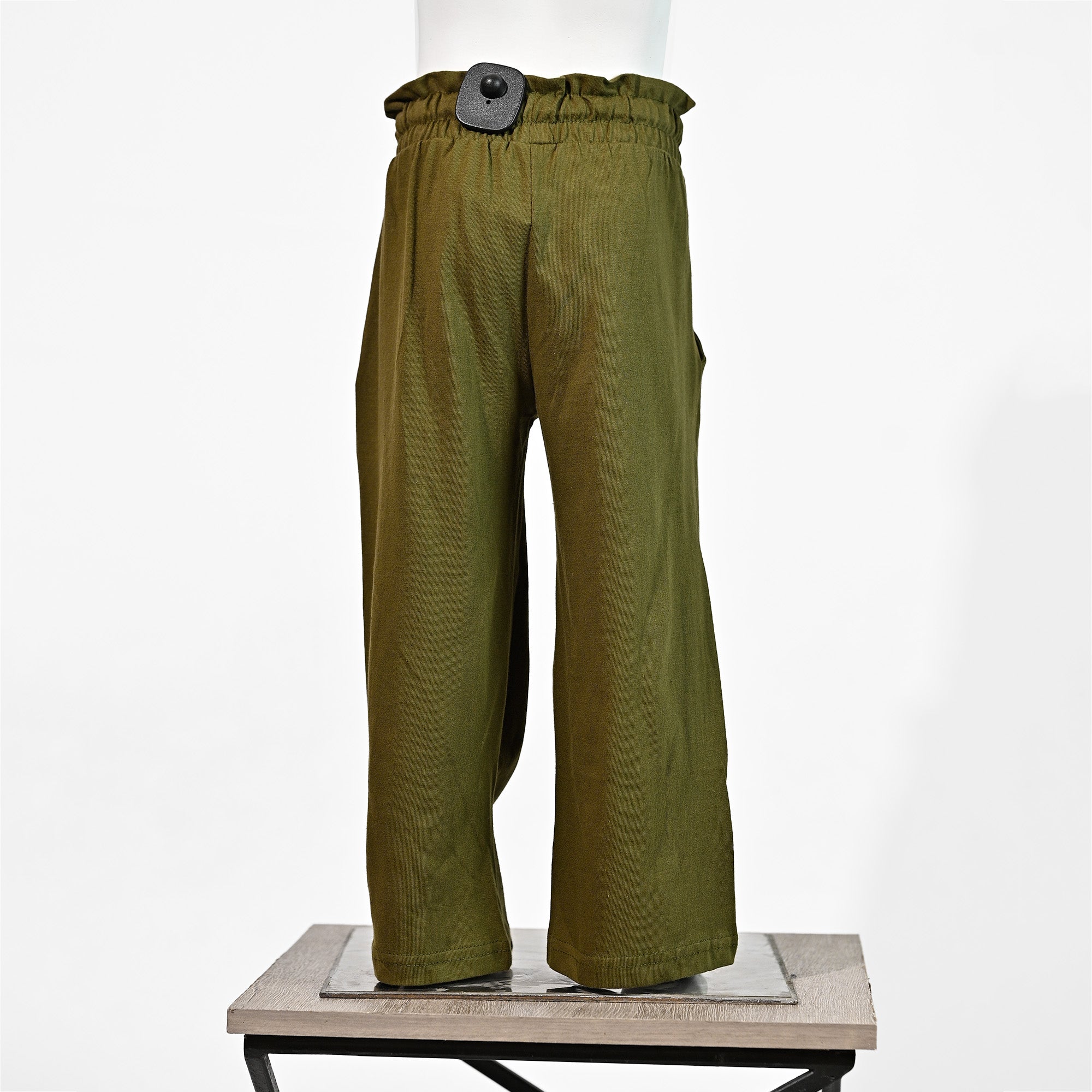 Olive Green Wide Leg Trousers