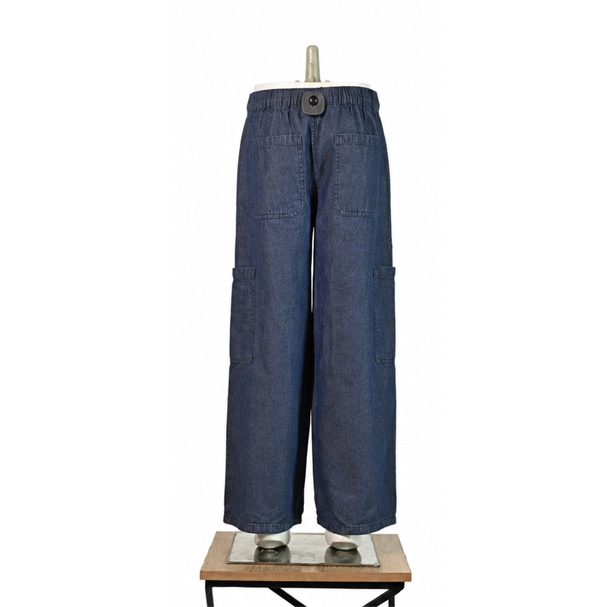 Blue Utility Cargo Pants
