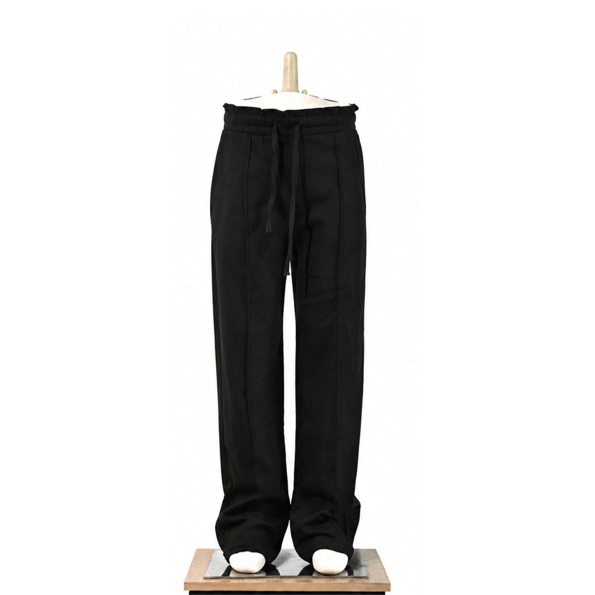 Premium Black Wide Leg Trousers
