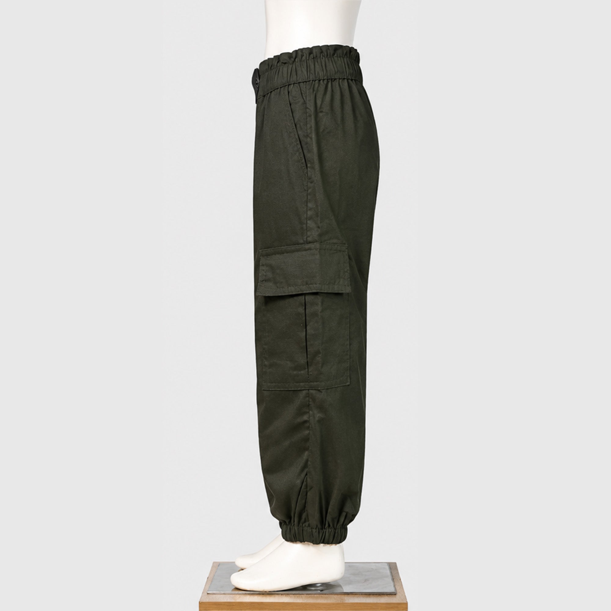Olive Green Utility Cargo Pants