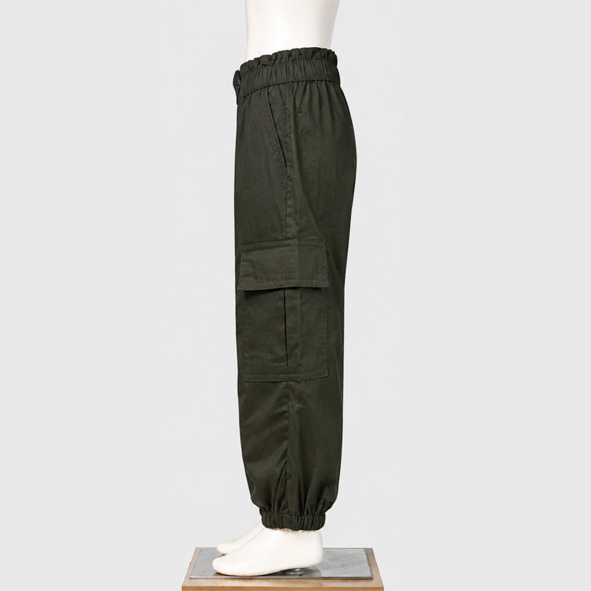 Olive Green Utility Cargo Pants