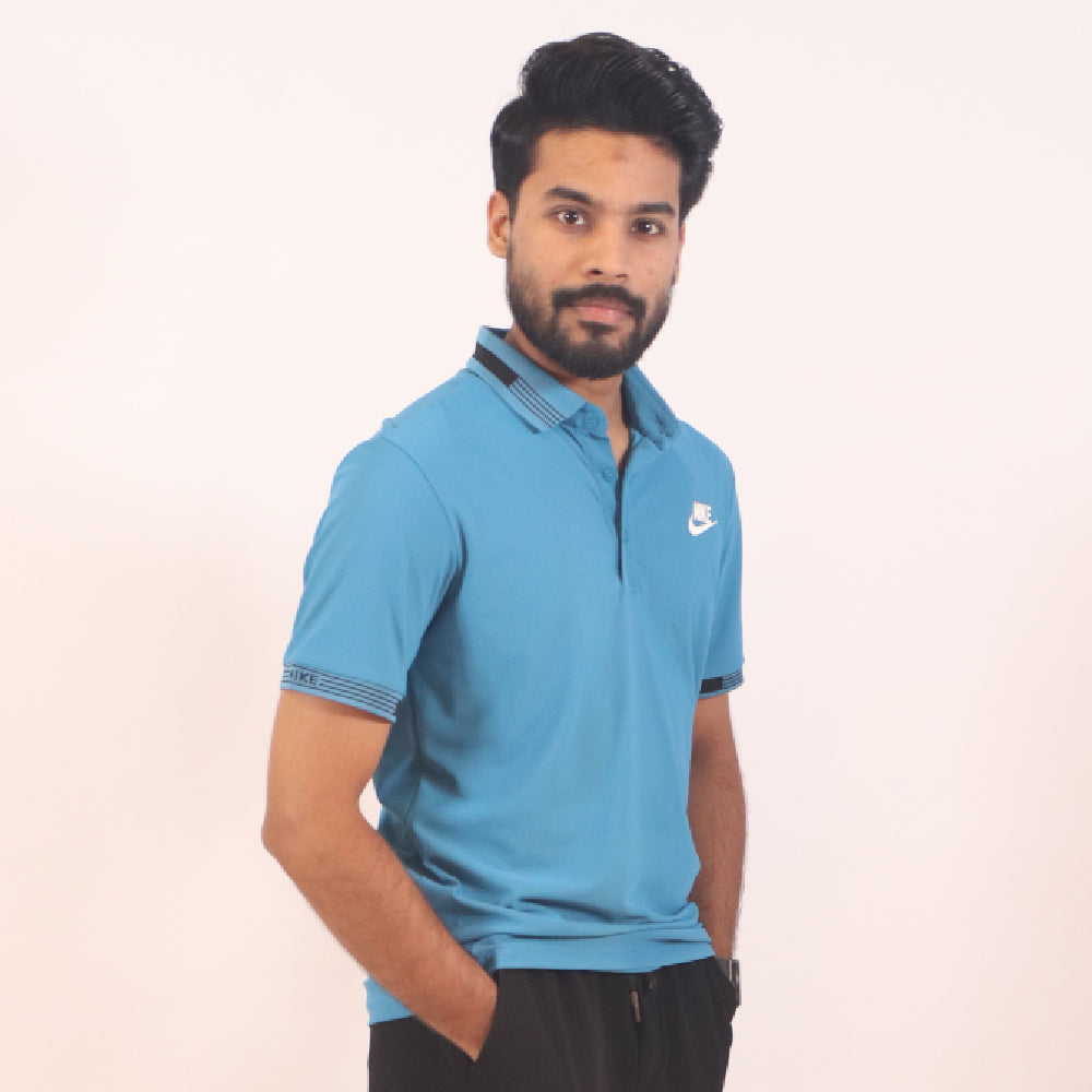 Men's All-Day Sporty Performance Track Suit - Blue & Black
