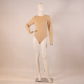 Long Sleeve Beige Bodysuit