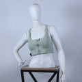 Premium High-Impact Front-Zip Sports Bra - Sage Green