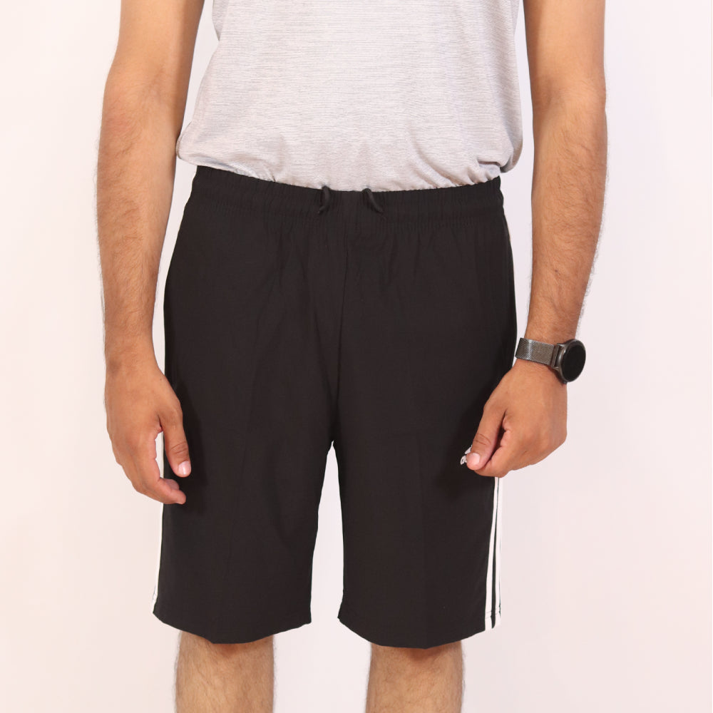 Three-Stripe Performance Training Shorts - Black