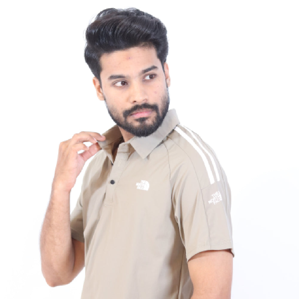 Men's All-Day Sporty Performance Track Suit - Beige & Black