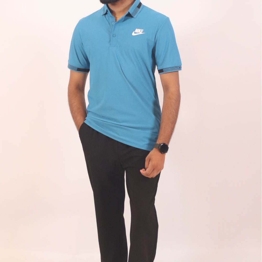 Men's All-Day Sporty Performance Track Suit - Blue & Black