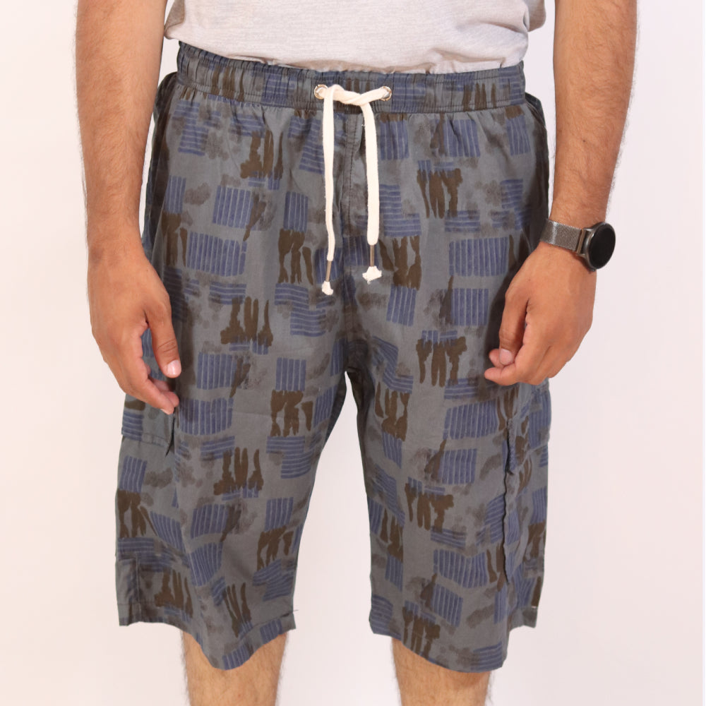 DryFit Patterned Cargo Comfort Shorts for Men