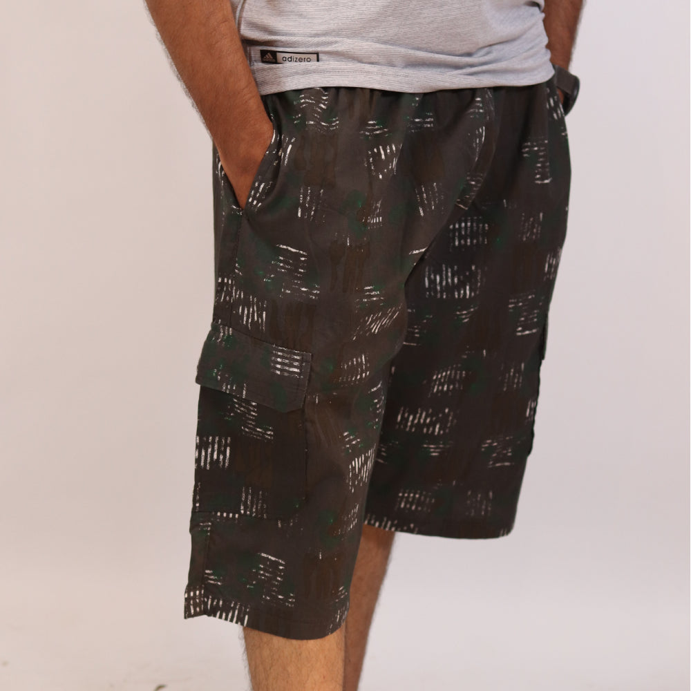 DryFit Abstract Camo Cargo Shorts for Men