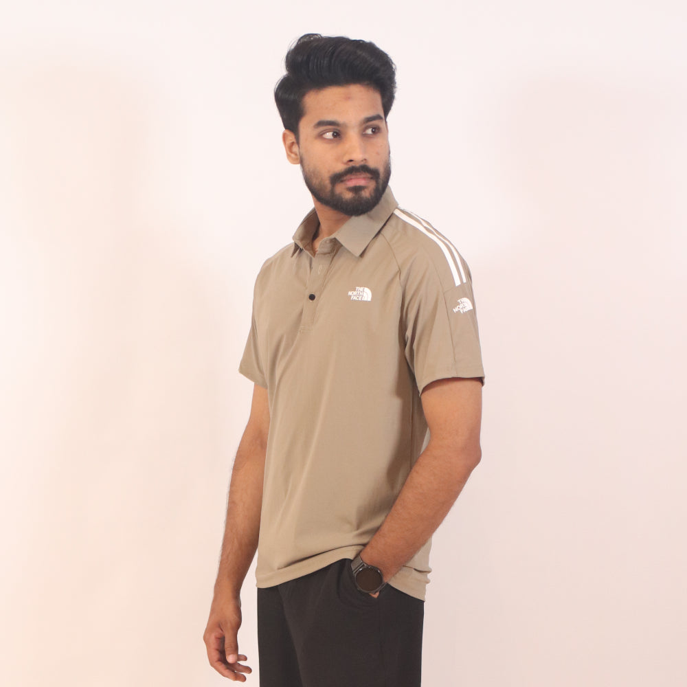 Men's All-Day Sporty Performance Track Suit - Beige & Black
