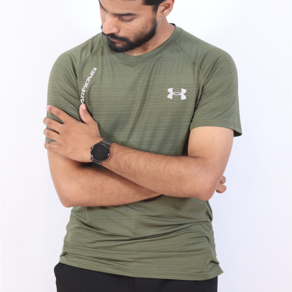 Men's All-Day Sporty Performance Track Suit - Olive & Black