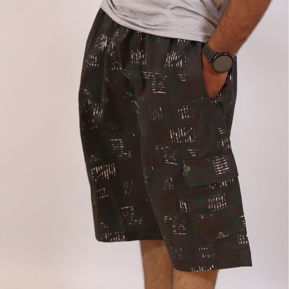 DryFit Abstract Camo Cargo Shorts for Men
