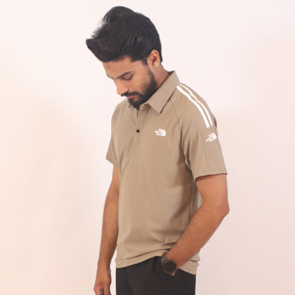 Men's All-Day Sporty Performance Track Suit - Beige & Black