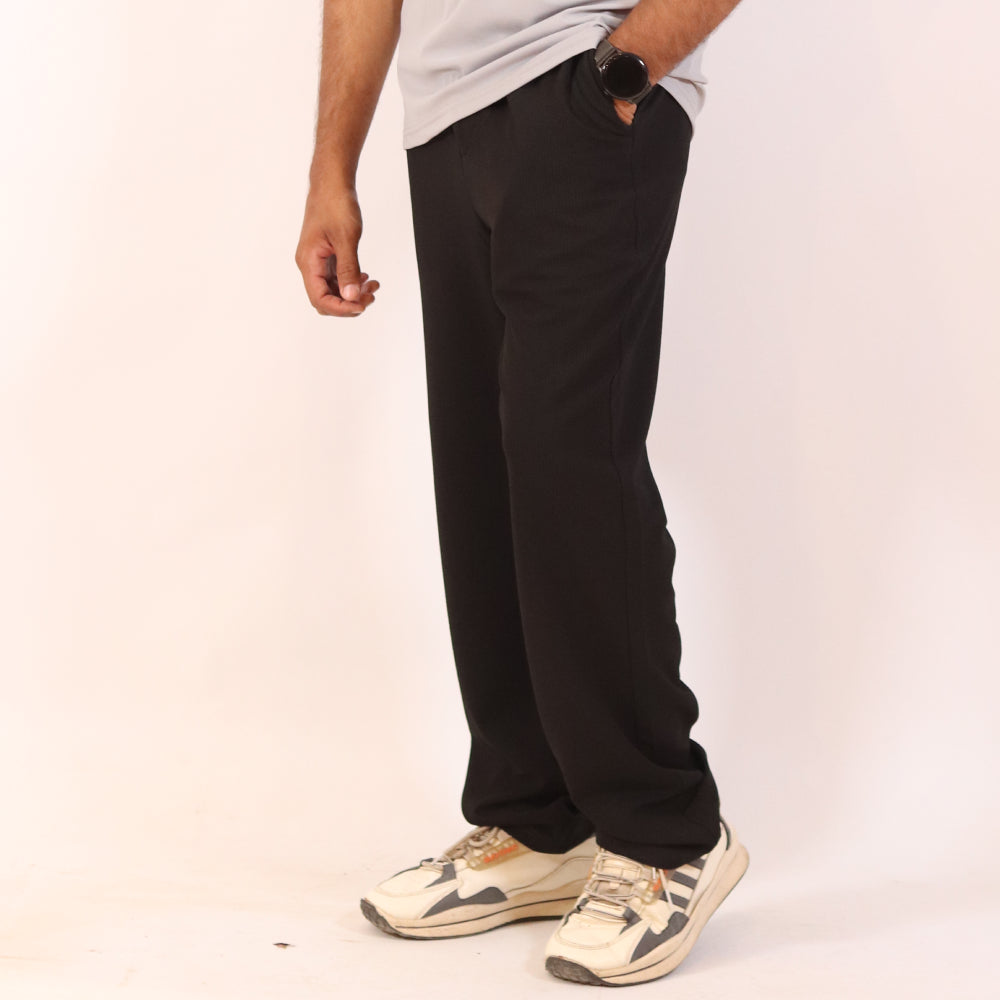 Men's All-Day Sporty Performance Track Suit - Light Grey & Black
