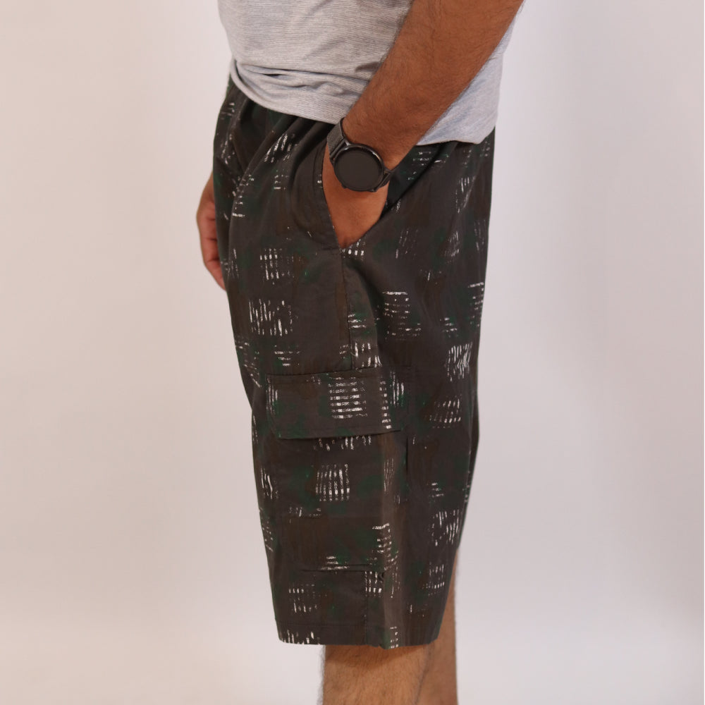 DryFit Abstract Camo Cargo Shorts for Men