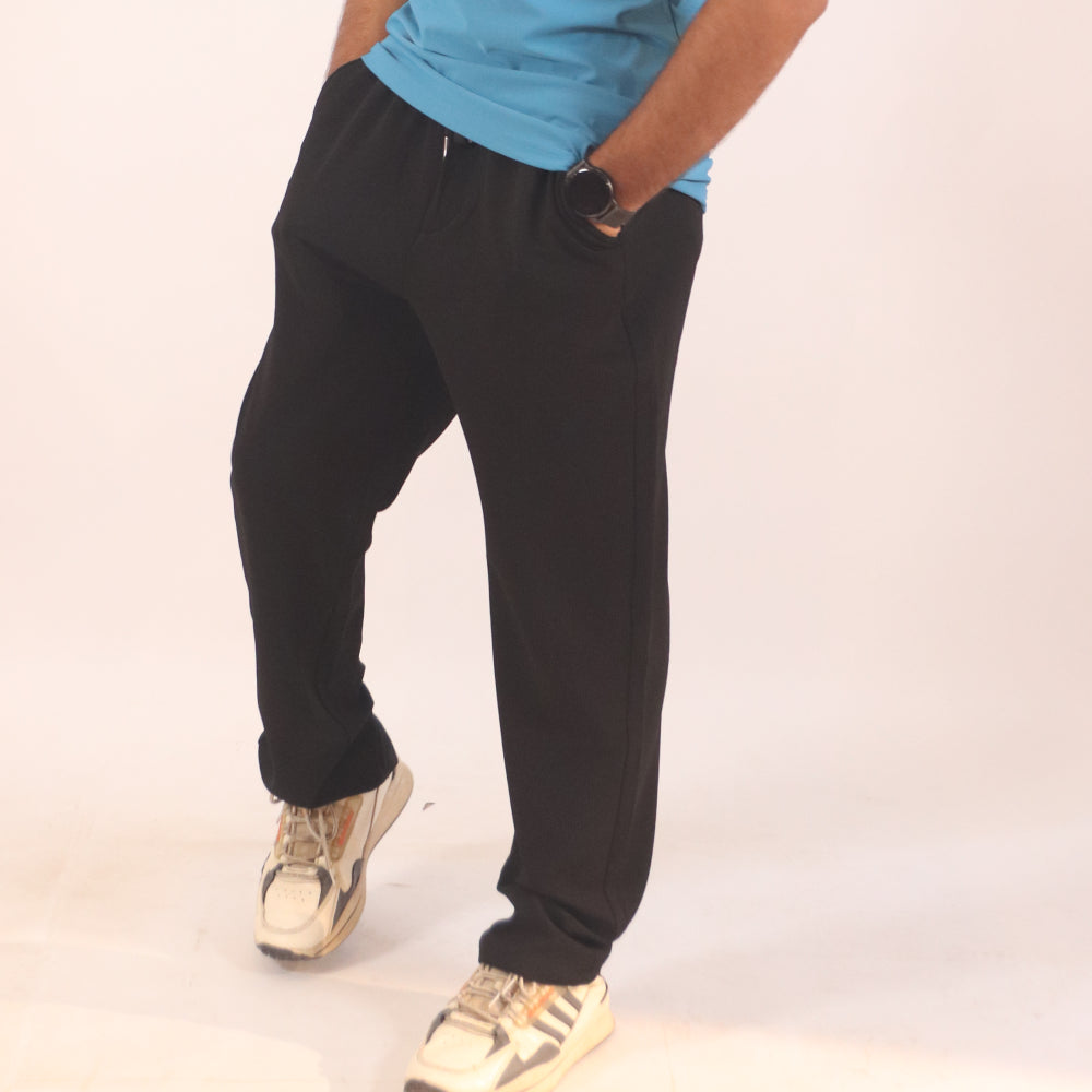 Men's All-Day Sporty Performance Track Suit - Blue & Black