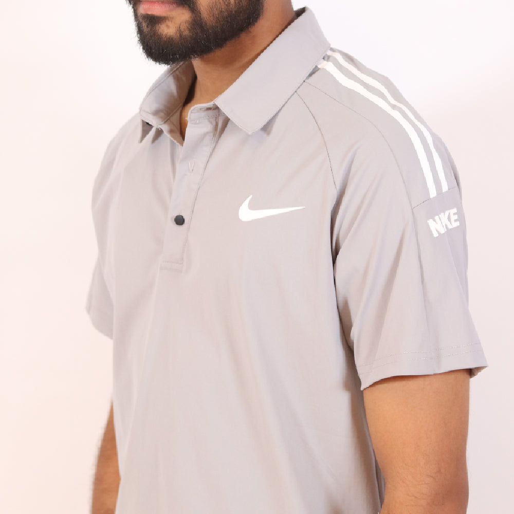 Men's All-Day Sporty Performance Track Suit - Light Grey & Black