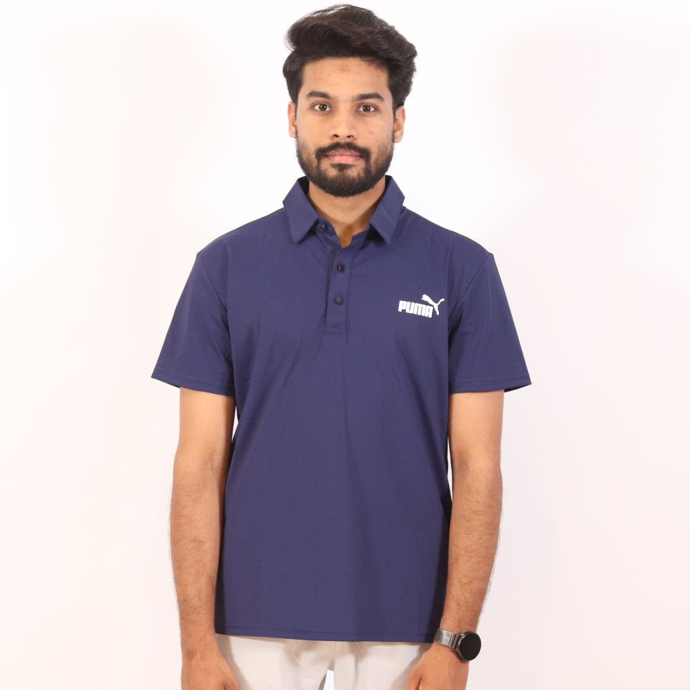 Men's All-Day Sporty Performance Track Suit - Navy Blue & Light Grey