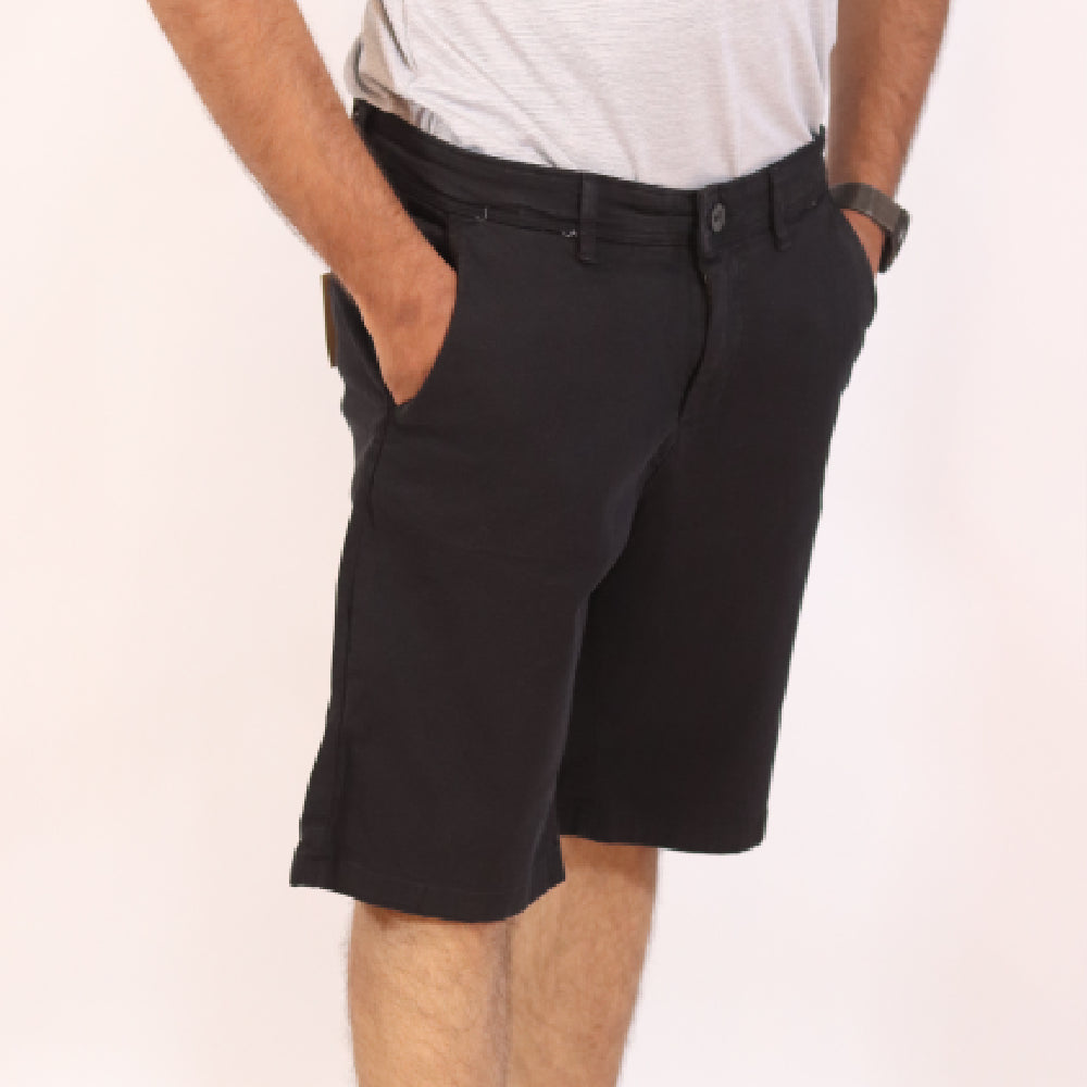 Classic Casual Chino Shorts - Black