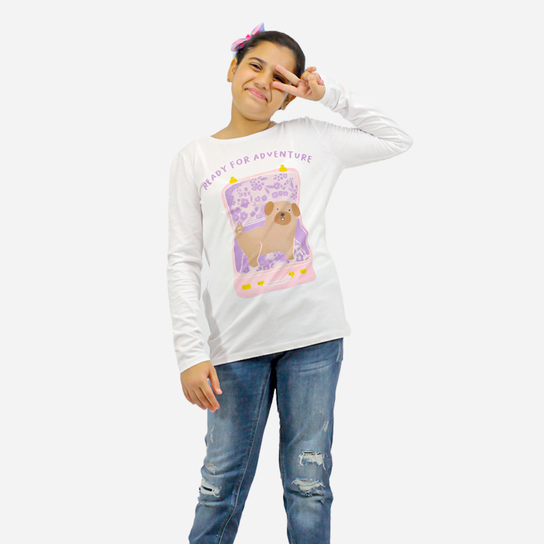RSVD Girls White Color T-shirt