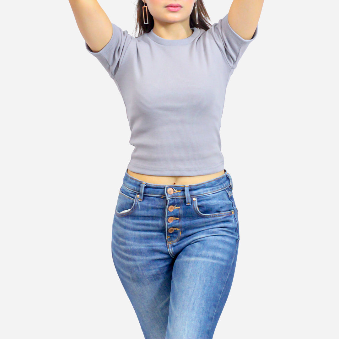 Spark Women Crop top Purple Color