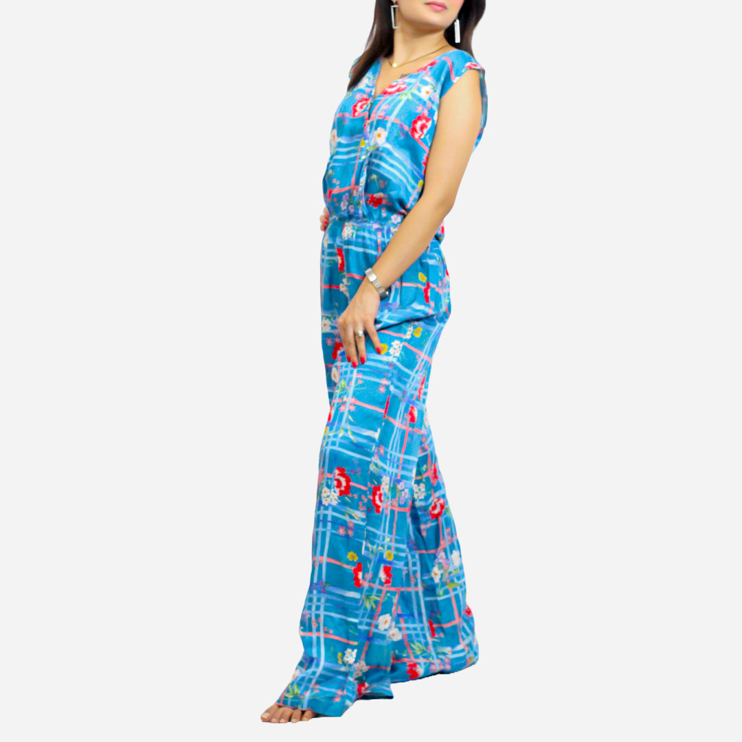 MM Womens's Jumpsuit Blue Color
