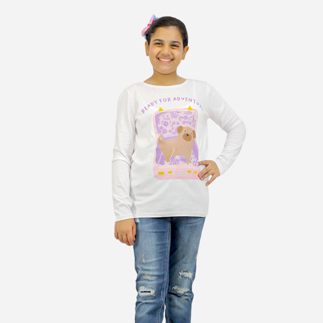 RSVD Girls White Color T-shirt