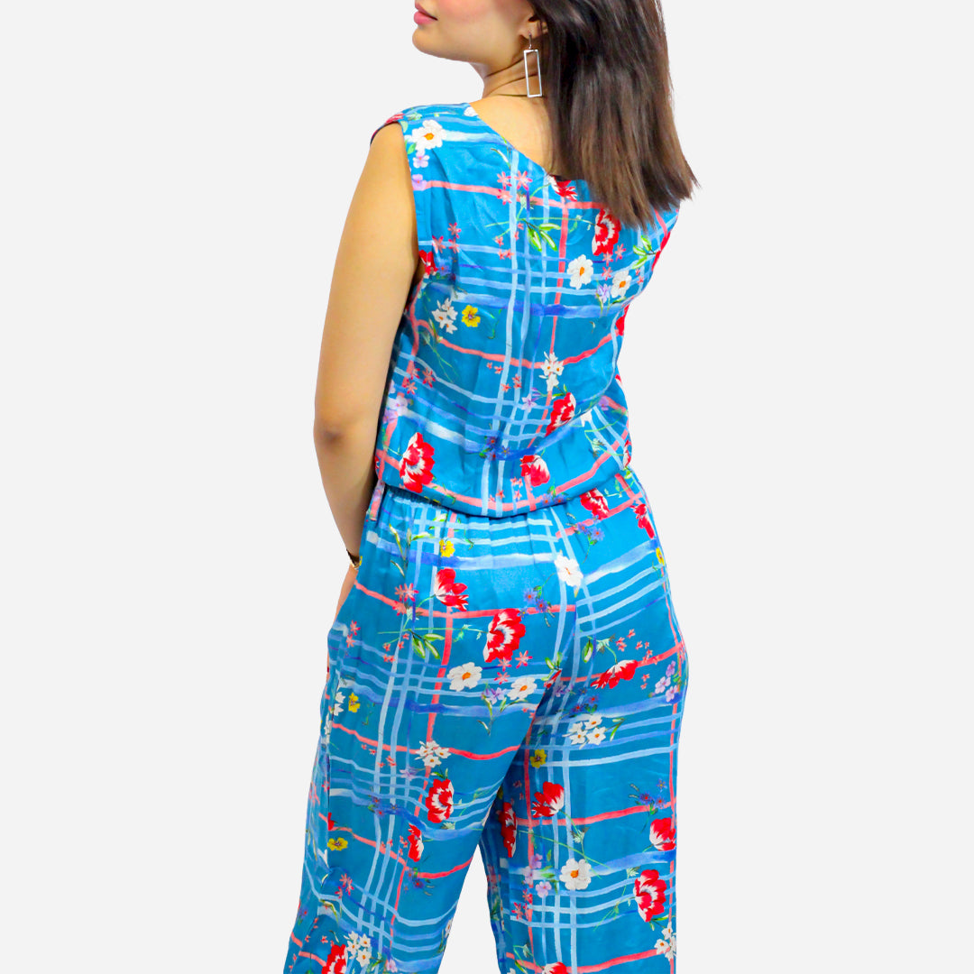 MM Womens's Jumpsuit Blue Color