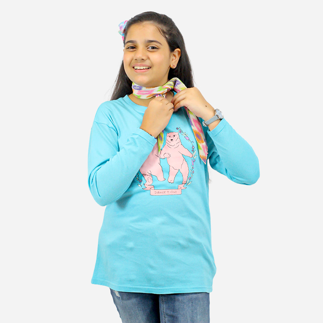 RSVD Girls Blue Color T-shirt
