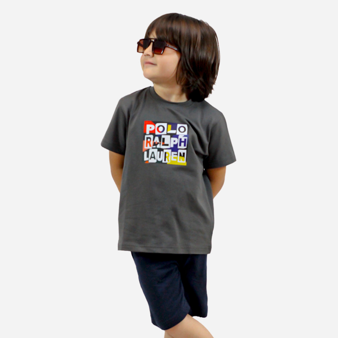 POLO Boys Grey Color T-shirt