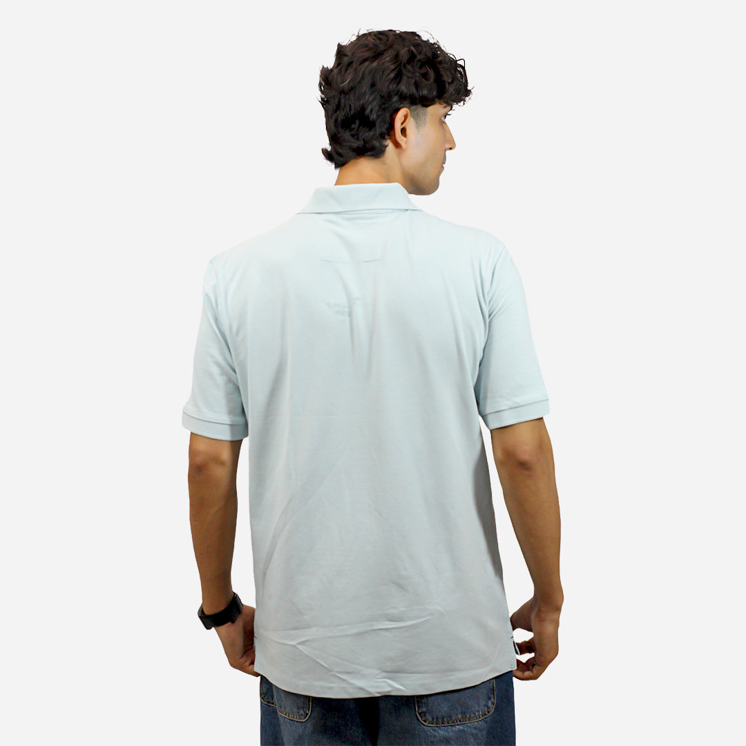 MM Men's Sea Green Color Polo T-shirt