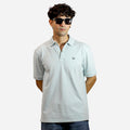 MM Men's Sea Green Color Polo T-shirt