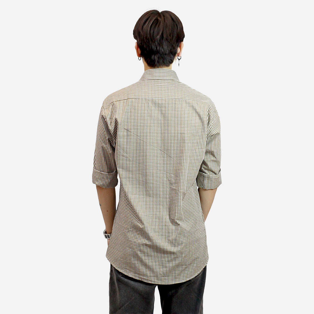 ZR Men's Brown Color Shirt