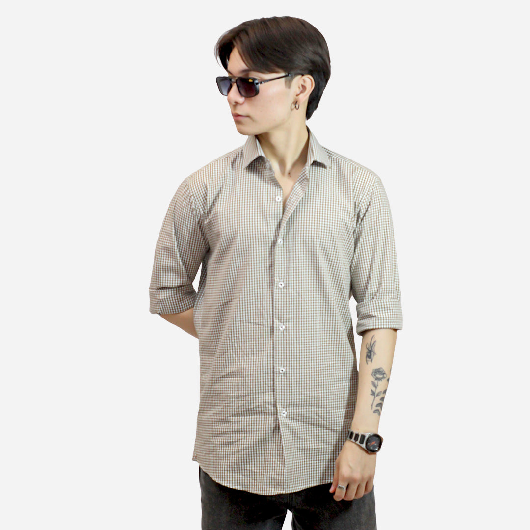 ZR Men's Brown Color Shirt