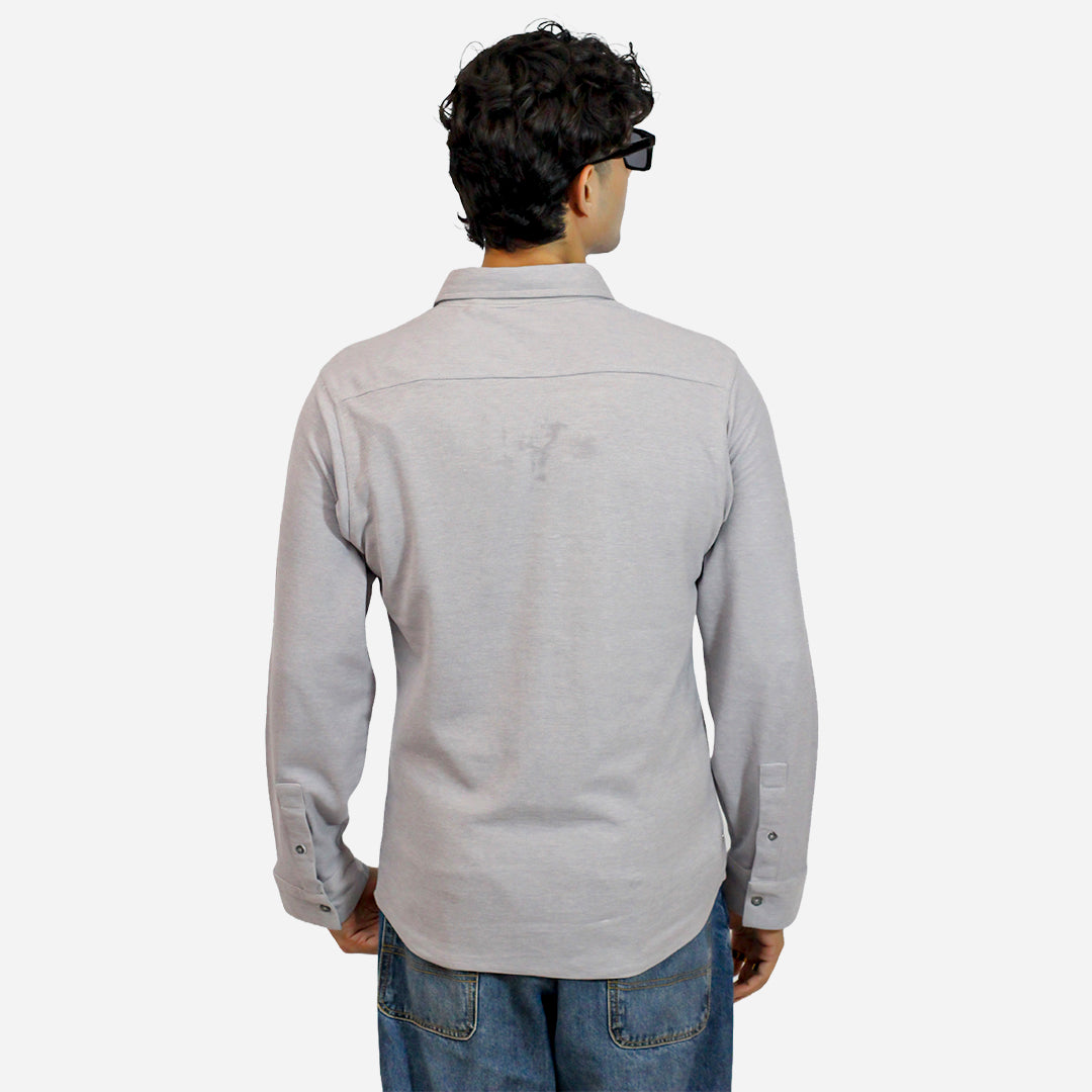 ZR Men's Grey Color Shirt