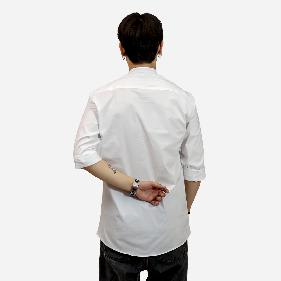 ZR Men's White Color Shirt