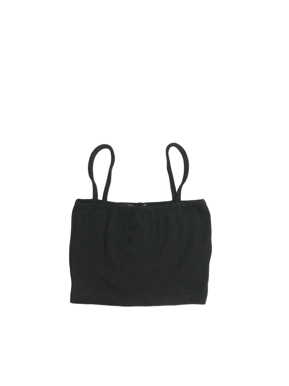 Ribbed Square-Neck Camisole- Black (W-30)
