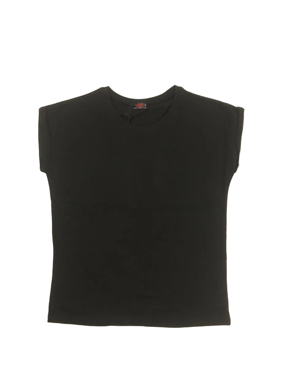 Women’s Black Casual Short Sleeve T-Shirt Top (Sprial Brand)- W-8